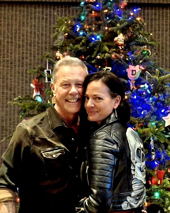 James Hetfield with his new girlfriend Adriana Gillett.