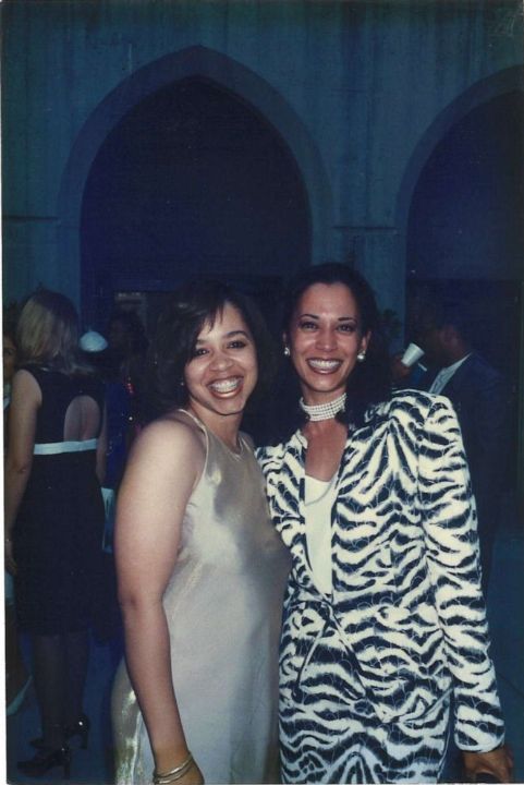 Kamala Harris and Stacey Johnson-Batiste.