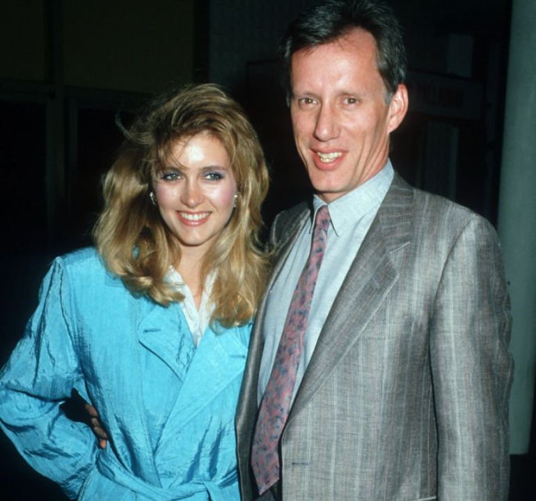 James Woods with his second wife, Sarah Owen.