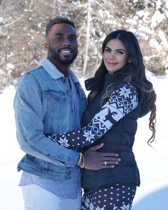 Kenny Bednarek with his girlfriend Sharmila Nicollet.