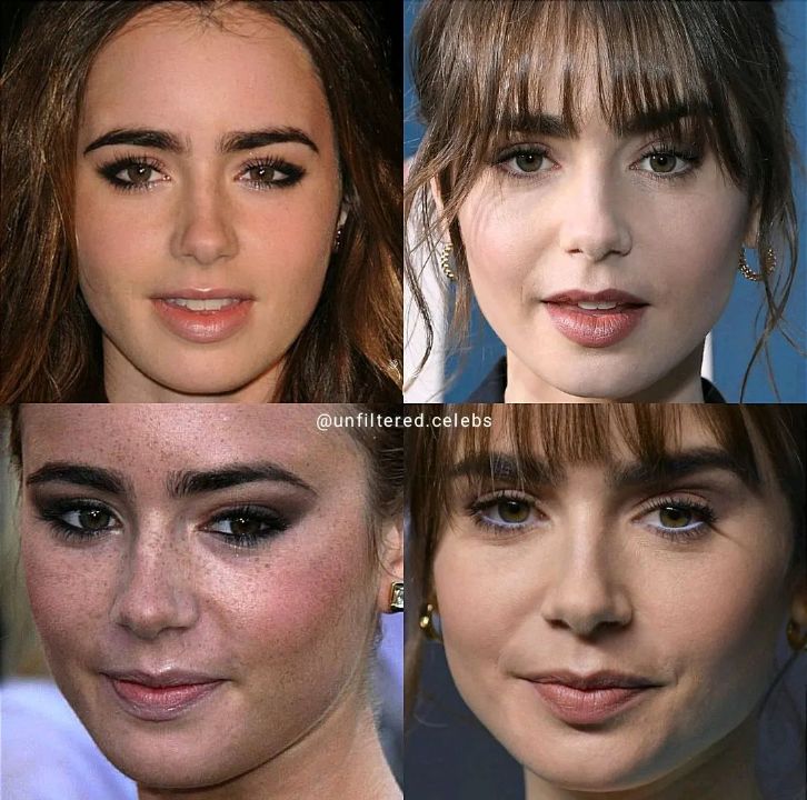 Lily Collins' transformation over the years.