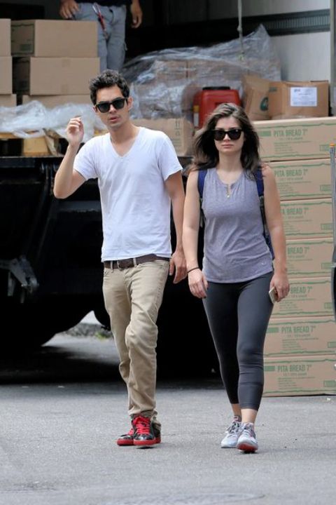 Eve Hewson with her ex-boyfriend Max Minghella.