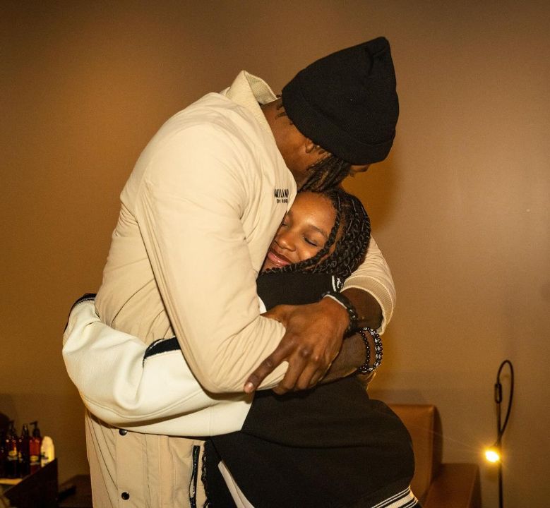 Dwight Howard with his eldest daughter Layla Howard.