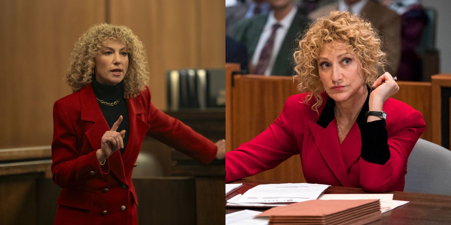 Ari Graynor (left) and Edie Falco (right) played Leslie Abramson on Monsters and Law & Order, respectively.