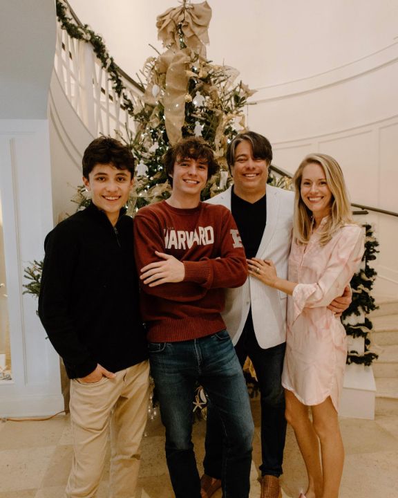 Nicholas Alexander Chavez with his family.