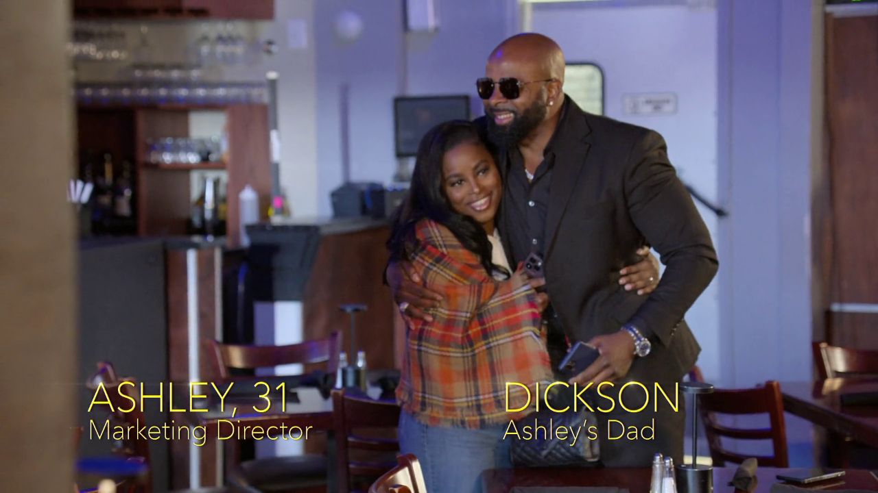 Ashley from ‘Love Is Blind’ Season 7 with her dad, Dickson.