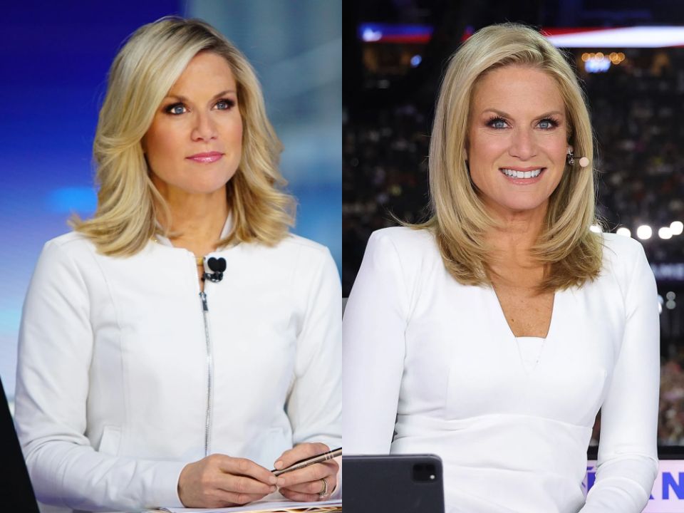 Martha MacCallum in 2020 vs 2024.