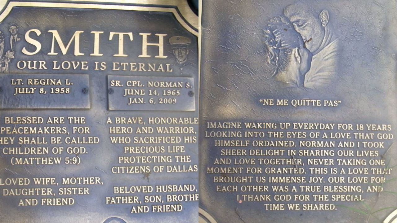 Regina Smith's husband, Norman Smith, is buried in Restland Memorial Park in Dallas, Texas.