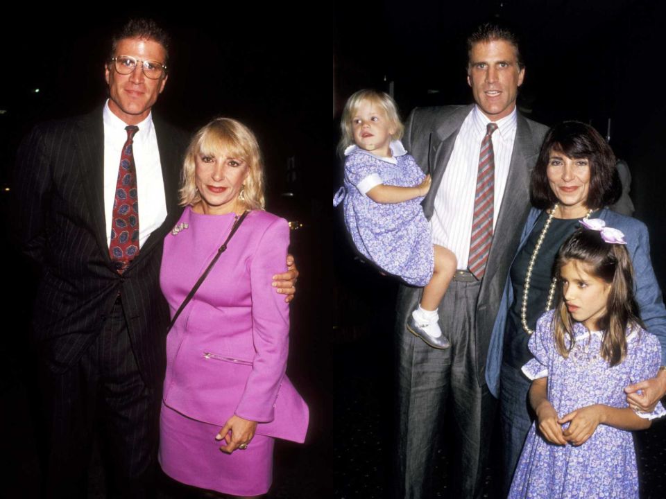 Ted Danson and Casey Coates alongside their two daughters.