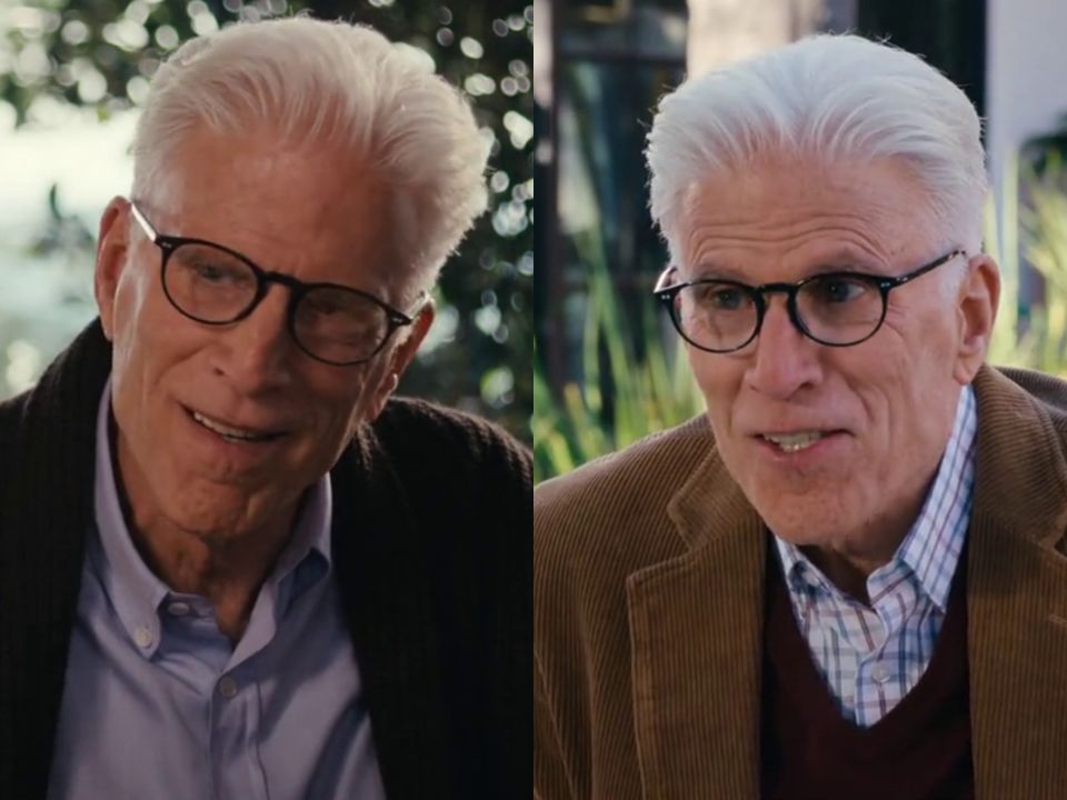 Ted Danson wears a wig in A Man on the Inside.