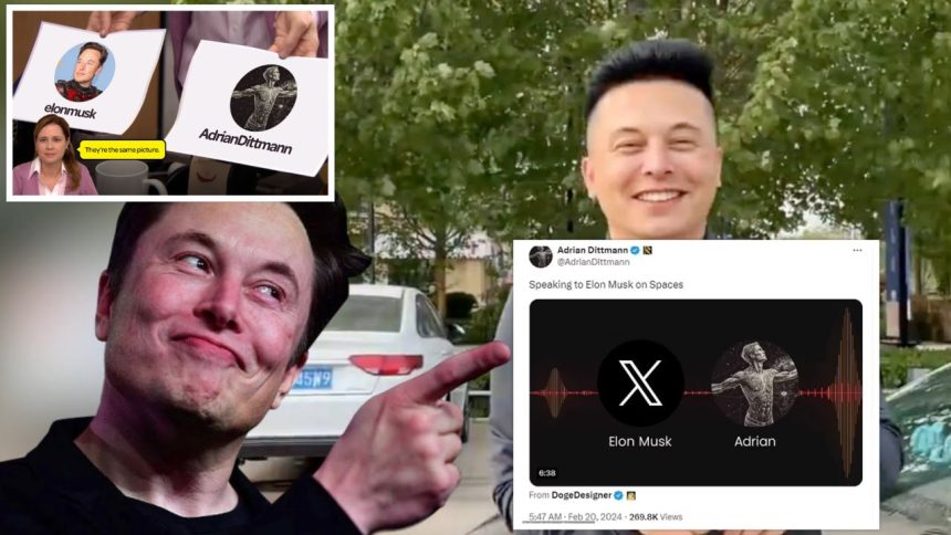 Slip-up or Bait? Adrian Dittmann Uses 1st Person Pronoun When Referring to Elon Musk