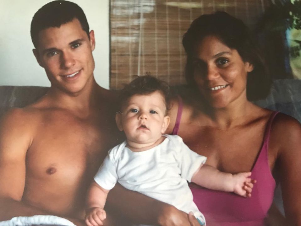 Caleb from ‘The Ultimatum’ as a baby with his parents.