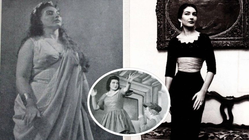 Maria Callas before and after weight loss.