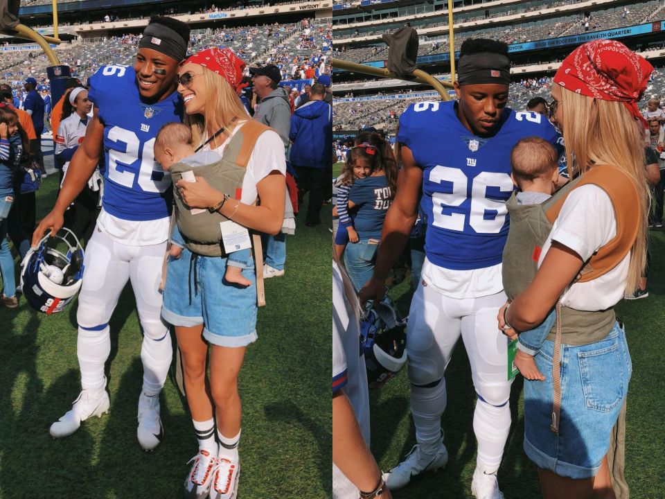 Saquon Barkley and Anna Congdon share two kids.