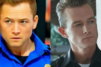 Taron Egerton and Robert Patrick look alike.