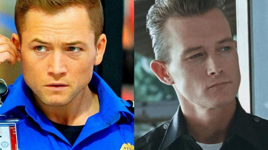 Taron Egerton and Robert Patrick look alike.