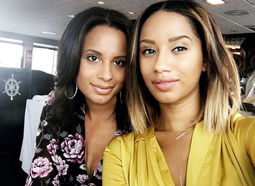 Zaina Sesay with her sister.