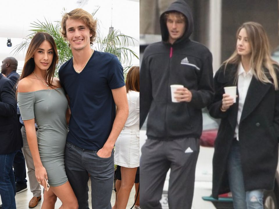 Alexander Zverev with his ex-girlfriend, Brenda Patea.