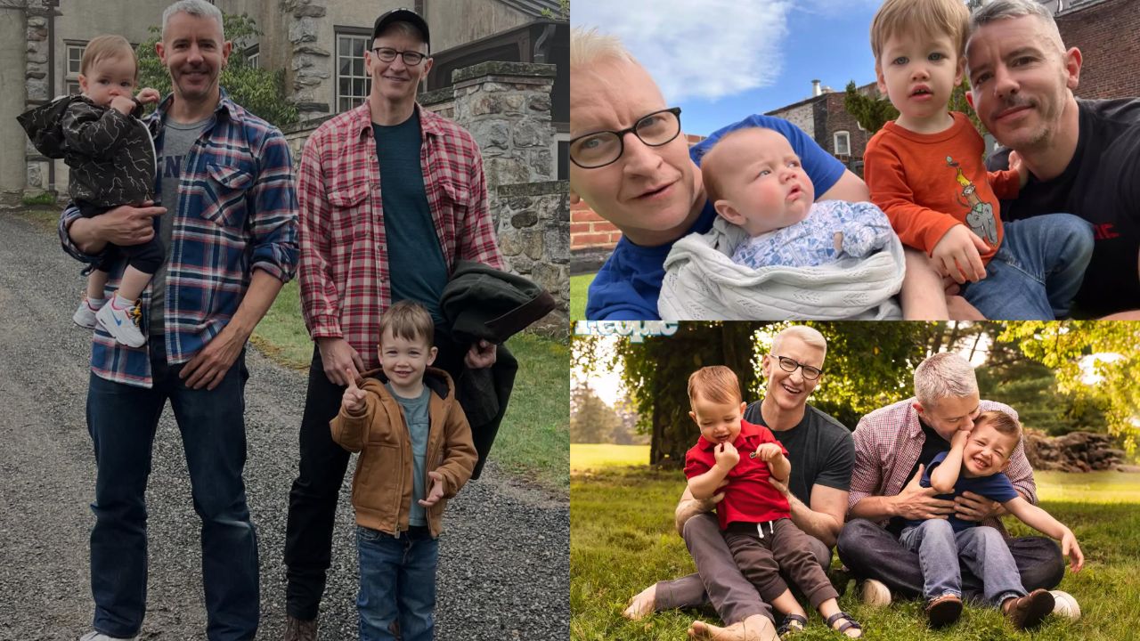 Anderson Cooper shares two kids, Wyatt and Sebastian, with his ex-partner, Benjamin Maisani.