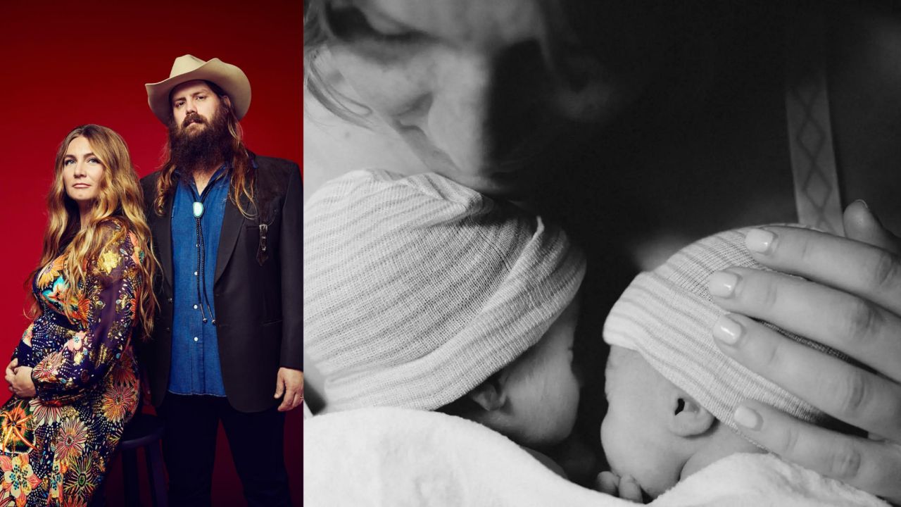 Chris and Morgane Stapleton welcomed twins, Macon and Samuel, in April 2018.