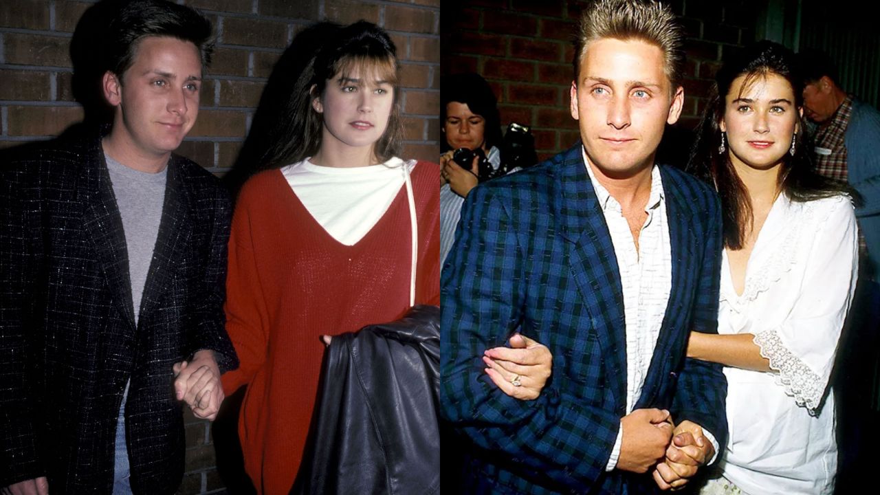 Demi Moore was briefly engaged to Emilio Estevez in the mid-1980s.