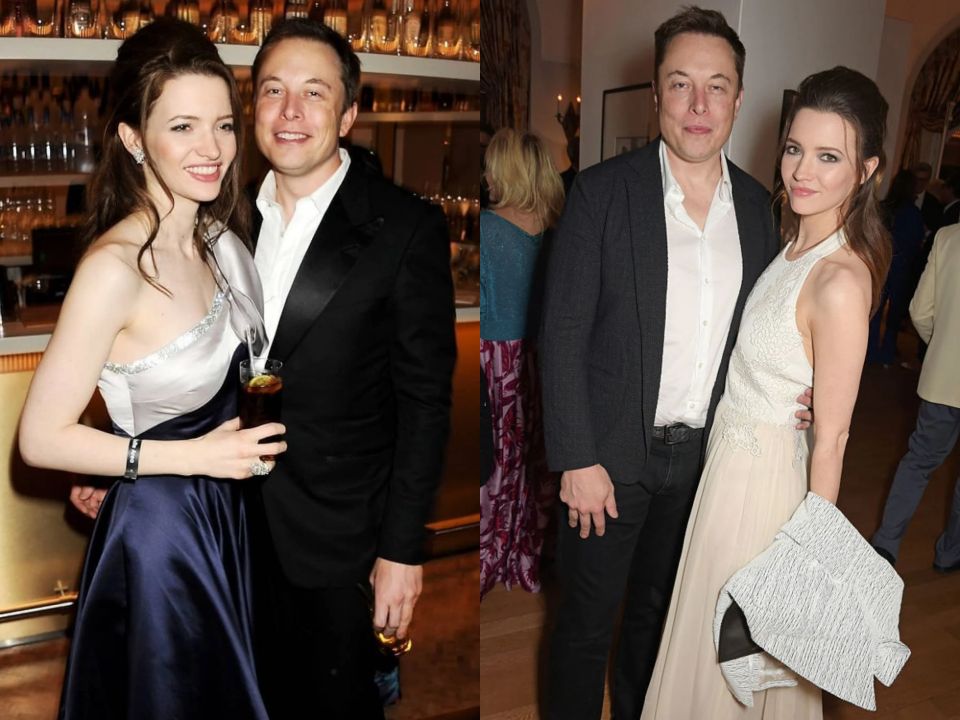 Elon Musk and Talulah Riley.