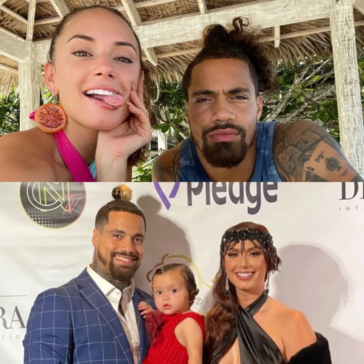 Julz Goddard (YesJulz) from ‘W.A.G.s to Riches’ with her baby daddy, Duke Riley, and their daughter, River.