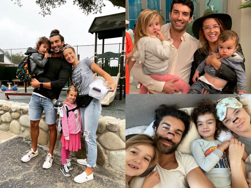 Justin Baldoni's wife, Emily Baldoni, and their kids, daughter Maiya Grace, and son Maxwell Roland-Samuel.