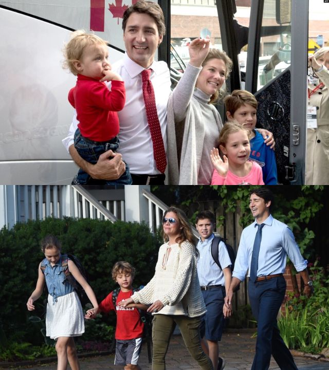 Justin and Sophie Trudeau share three children: Xavier, 17, Ella-Grace, 15, and Hadrien, 10.