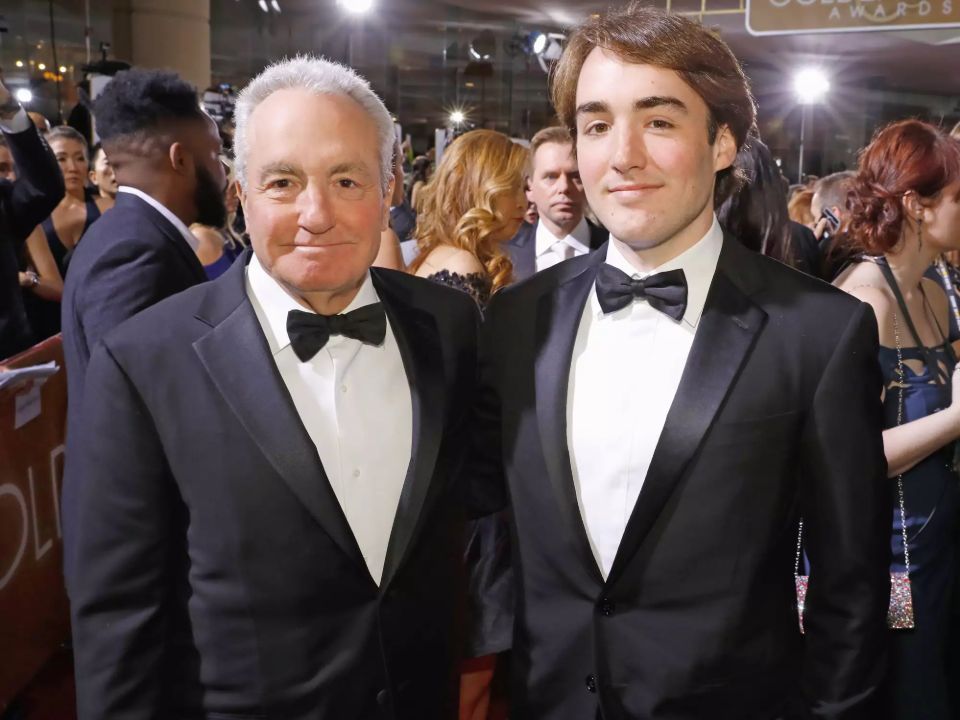 Lorne Michaels with his son, Henry Abraham Michaels.