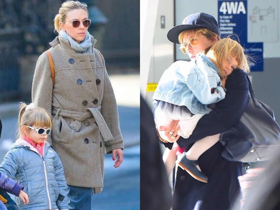 Scarlett Johansson with her daughter, Rose Dorothy.