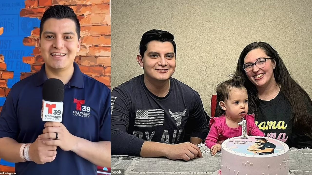 Adan Manzano and Ashleigh LeeAnn Boyd with their daughter, Eleanor.