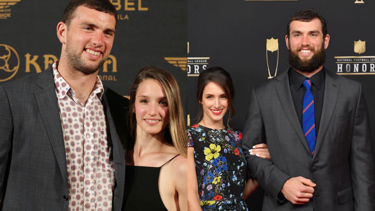 Andrew Luck married his wife, Nicole Pechanec, in March 2019.