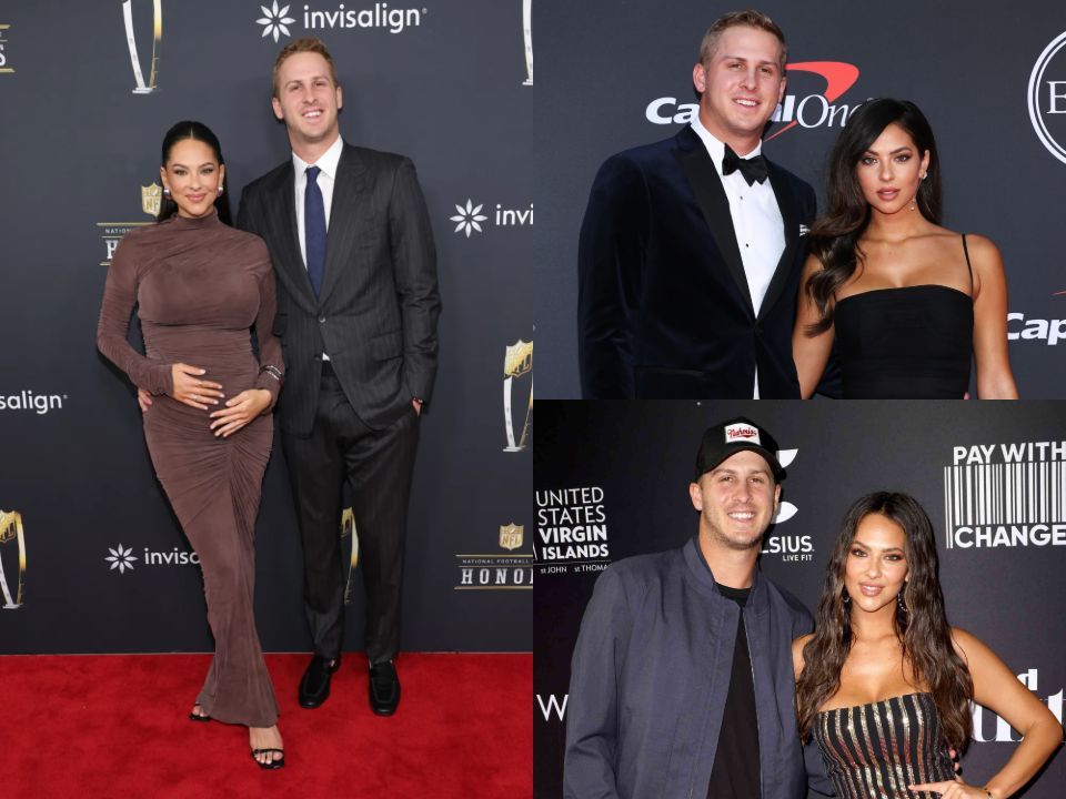 Jared Goff's wife Christen Harper is pregnant—they are expecting a daughter in early summer 2025.