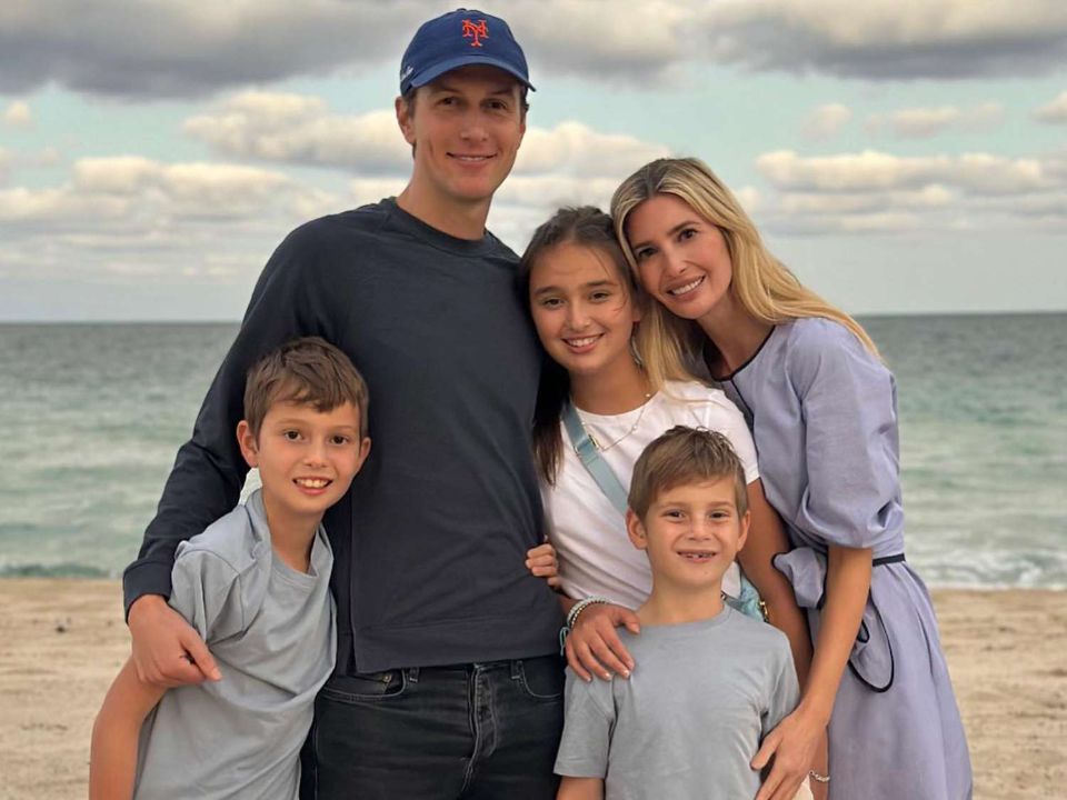 Jared Kushner and Ivanka Trump with their three kids: Arabella, Joseph, and Theodore.