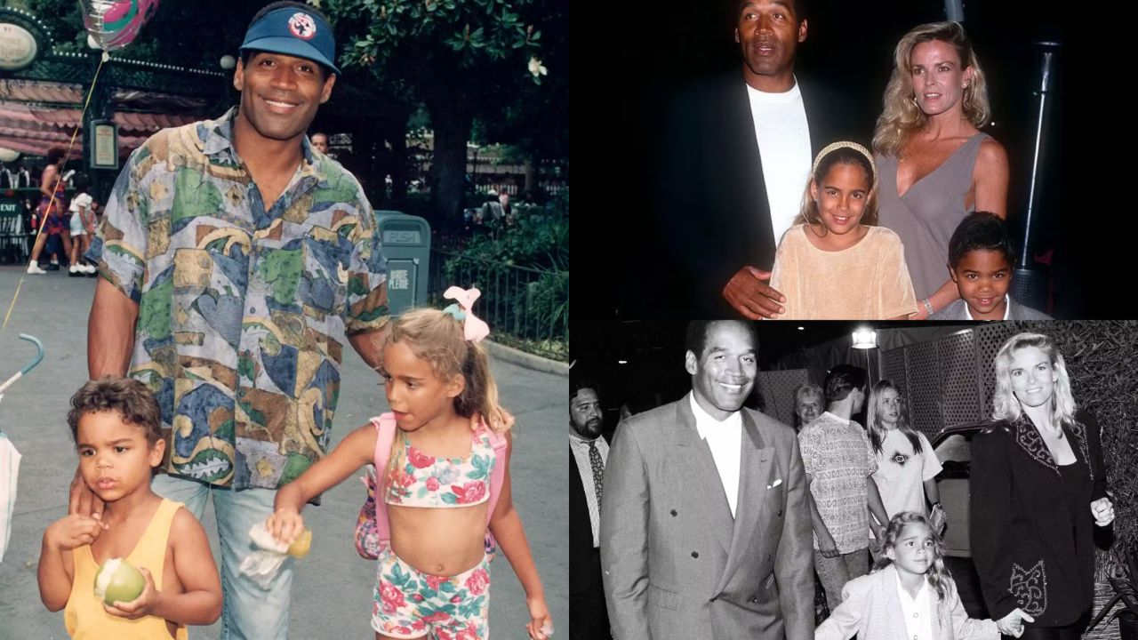 O.J. Simpson's children with Nicole Brown: daughter Sydney and son Justin.