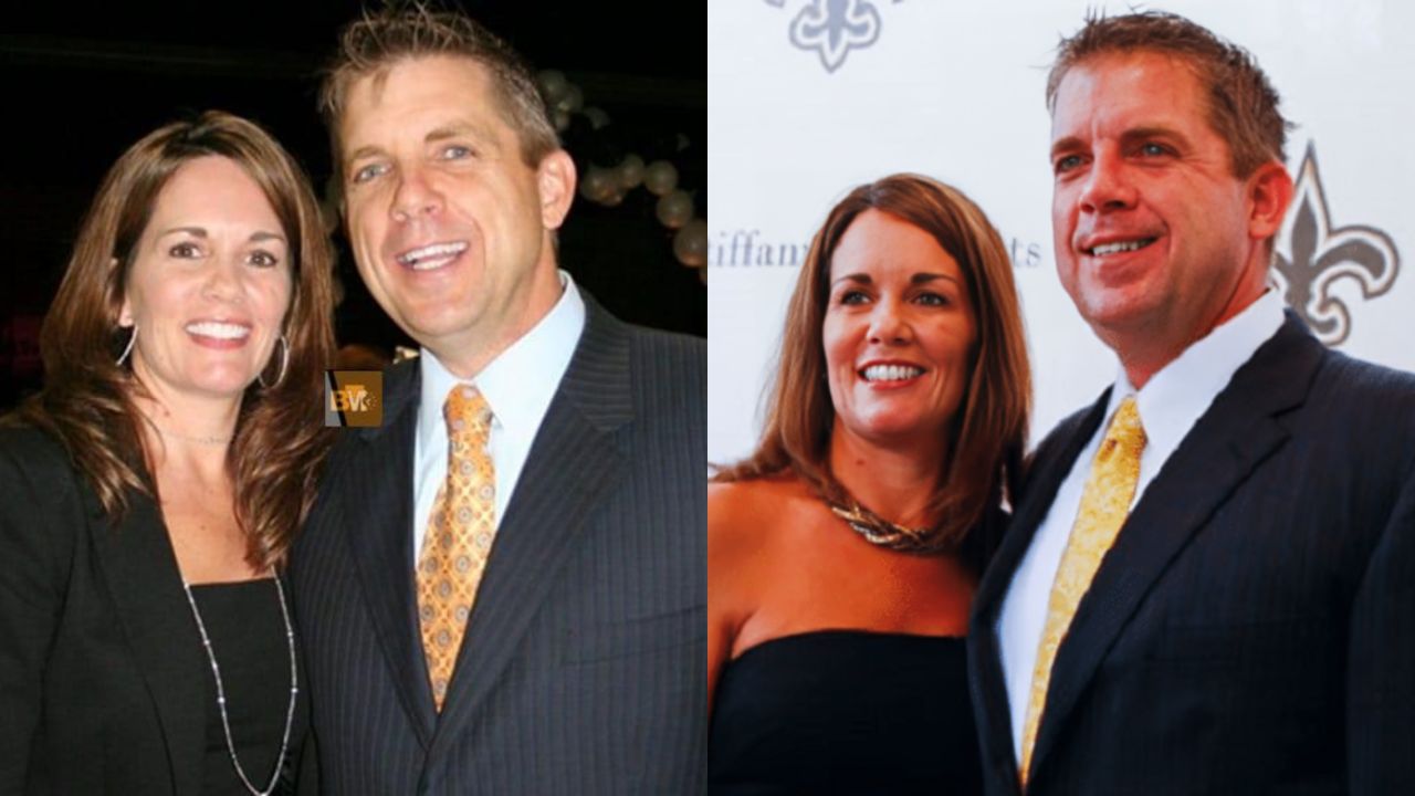 Sean Payton with his first wife, Beth Shuey.