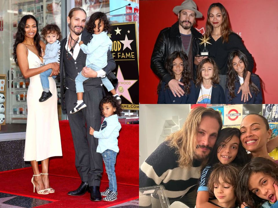 Zoe Saldana married her husband Marco Perego-Saldana in 2013, and they have three children—twins Cy and Bowie, 10, and Zen, 8.