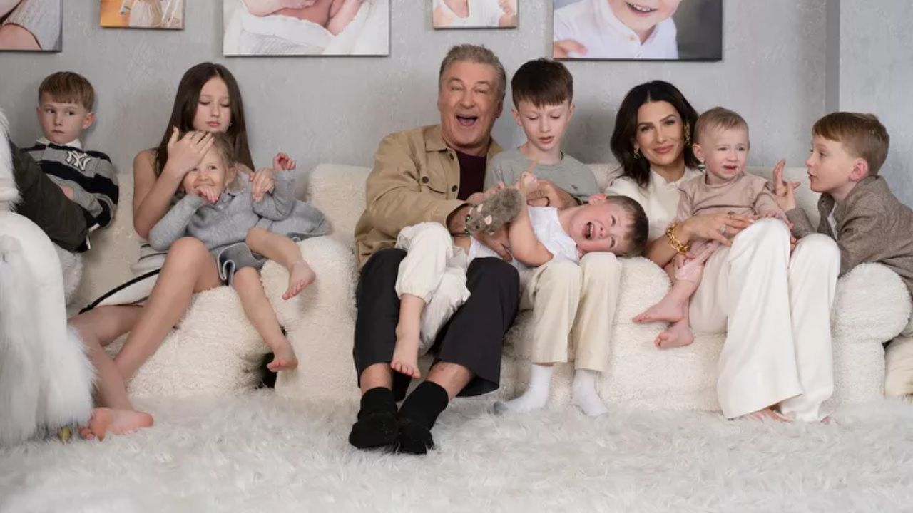 Alec Baldwin and his wife, Hilaria, share children Carmen (11), Rafael (9), Leonardo (8), Romeo (6), Eduardo (4), María (4), and Ilaria (2), plus Ireland (29) from his first marriage.