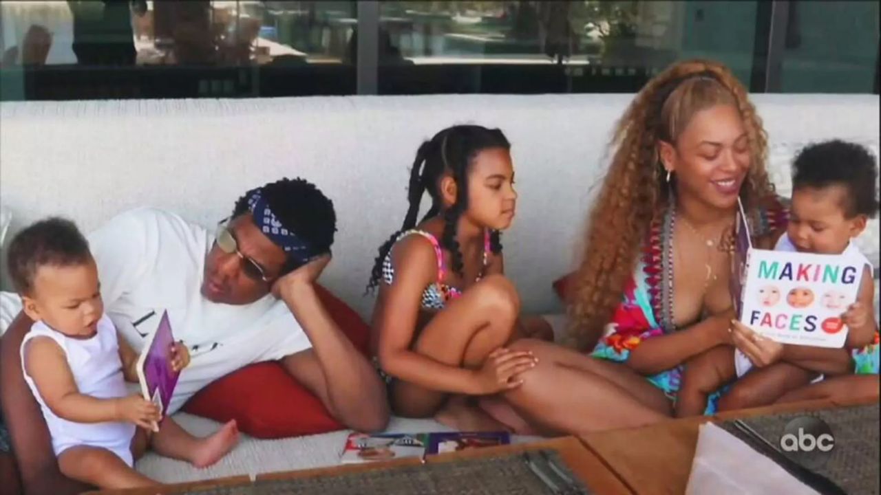 Beyoncé and Jay-Z have three children: daughter Blue Ivy (13), daughter Rumi (7), and son Sir (7), with Blue being the eldest and Rumi and Sir as twins.