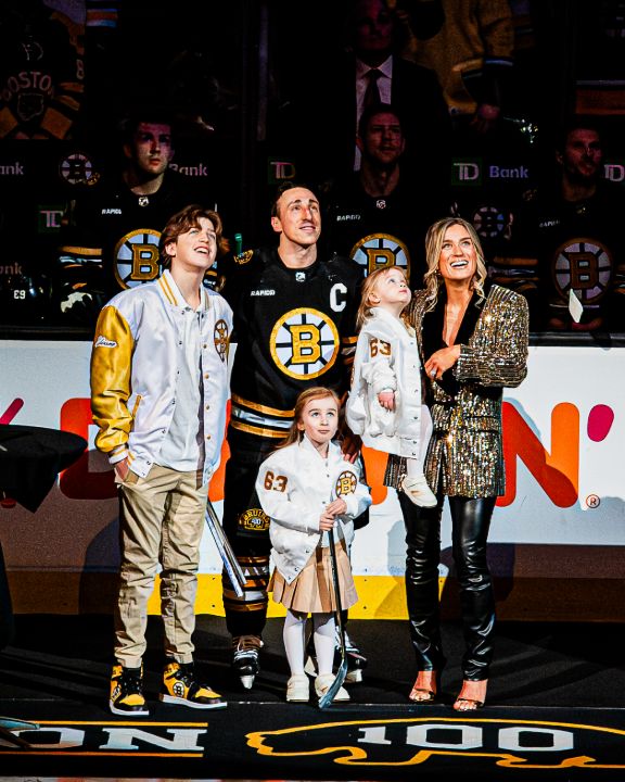 Brad Marchand married his wife, Katrina Sloane, in 2015, and together they have two daughters.