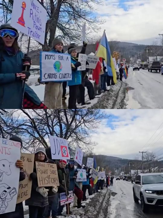 JD Vance's Vermont ski trip turned chaotic as an angry mob protested the Zelensky fallout.