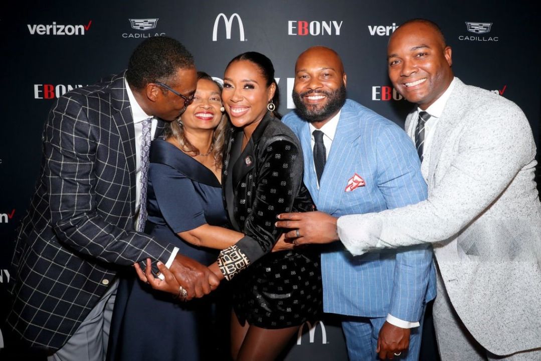 Junior Bridgeman attended the EBONY Power 100 Kick Off with his wife and kids.