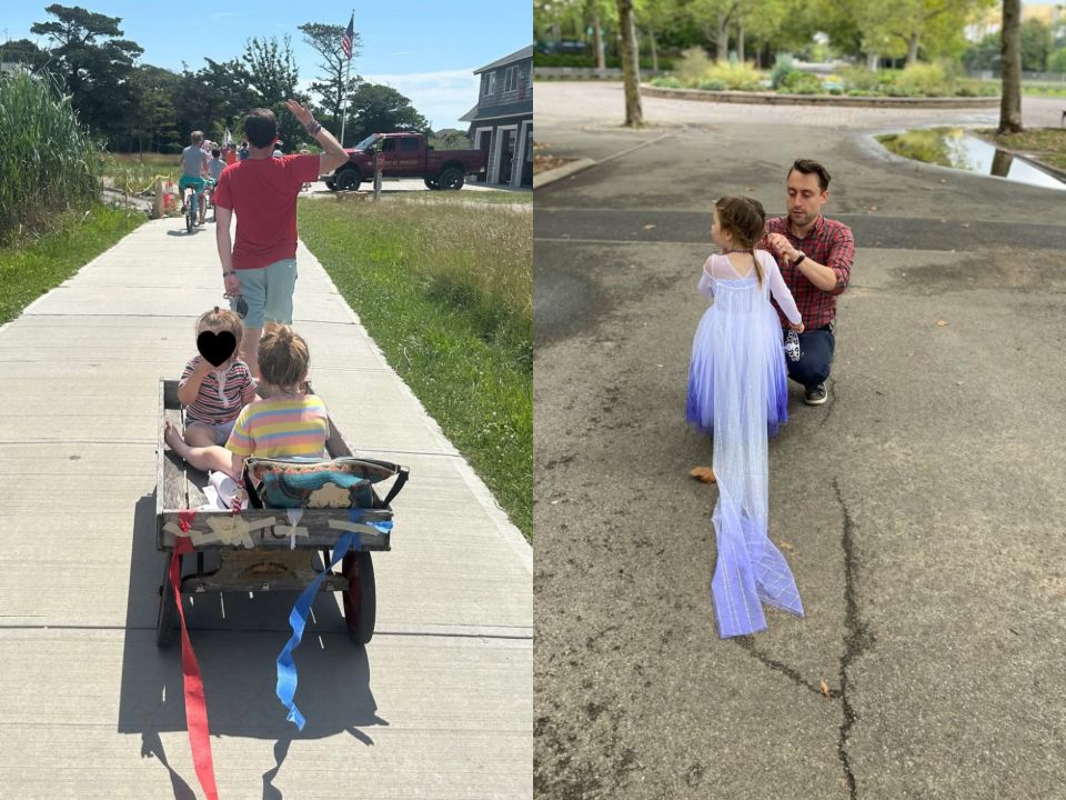 Kieran Culkin with his daughter Kinsey Sioux and son Wilder Wolf.