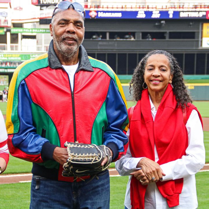 Dave Parker with his wife, Kellye Crockett.