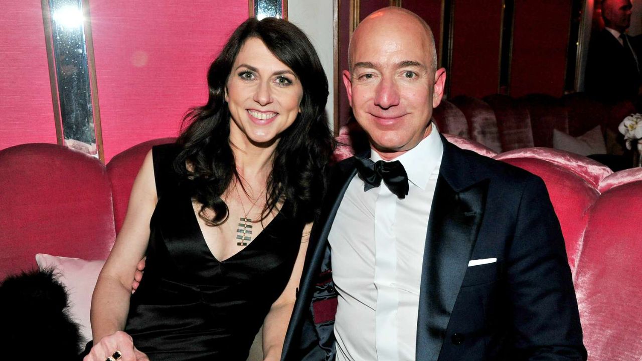 Jeff Bezos with his first wife, MacKenzie Scott.