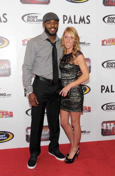 Jon Jones with his potential wife, Jessie Moses.