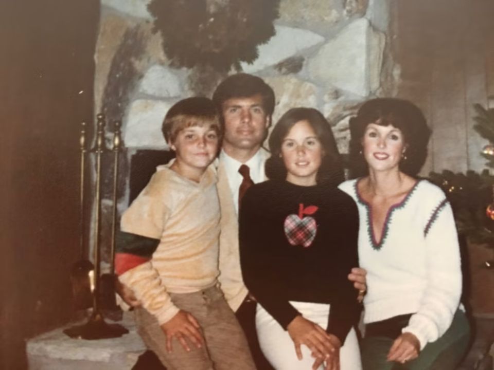 Will Forte with his family.