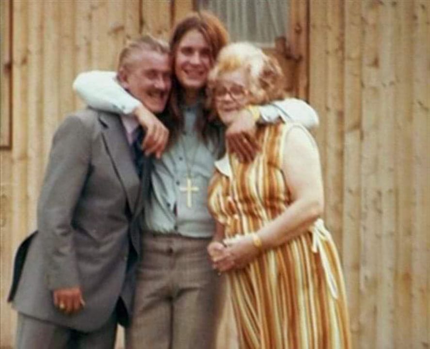 Ozzy Osbourne with his parents.