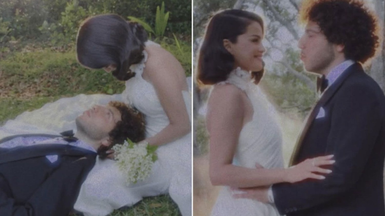 Selena Gomez with her husband, Benny Blanco.
